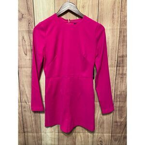 Express size 2 NWT hot pink long sleeve romper sexy